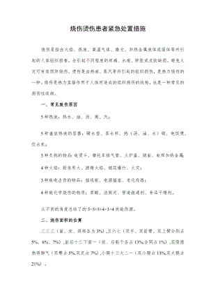 烧伤烫伤患者紧急处置措施.docx