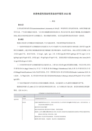 自身免疫性溶血性贫血诊疗规范2022版.docx