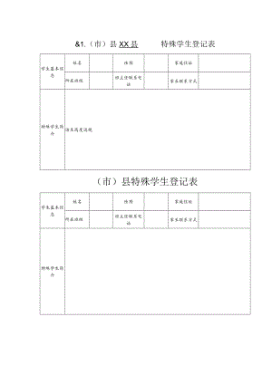 特异体质学生登记表（ 小学）.docx