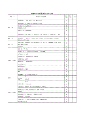 内科医师规范化培训临床问诊检查操作-腰椎穿刺+测压+奎肯试验评分标准.docx