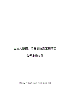 金泊大厦雨、污分流改造工程项目.docx