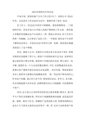 2022年房屋中介机构销售员年终总结.docx