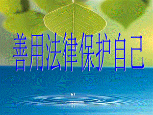 第二框善用法律保护自己精品教育.ppt