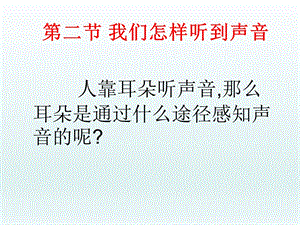 第二节我们怎样听到声音精品教育.ppt