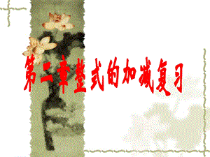 第二章整式的加减复习课精品教育.ppt