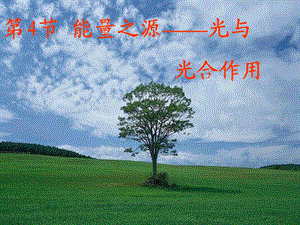 第三节能量之源——光与光合作用精品教育.ppt