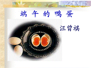 端午的鸭蛋托克逊一中张宝兰精品教育.ppt