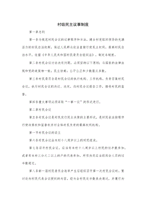 村级民主议事制度.docx