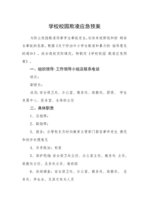 学校校园欺凌应急预案.docx