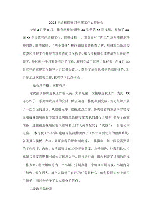 2023年纪检巡察组组长巡检工作心得体会 汇编七篇.docx