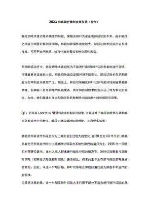 2023肺癌诊疗微创发展前景（全文）.docx
