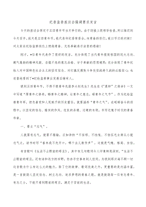 纪委监委座谈会强调要求发言.docx