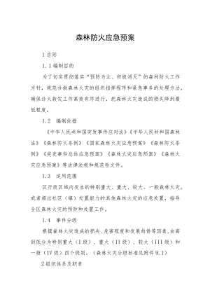 森林防火应急预案.docx
