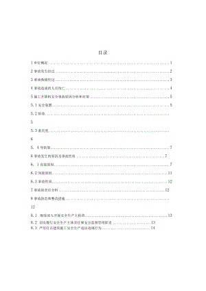 湖北武汉“”电梯坠落事故调查报告模板.docx