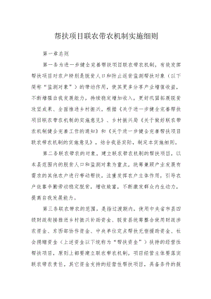帮扶项目联农带农机制实施细则.docx