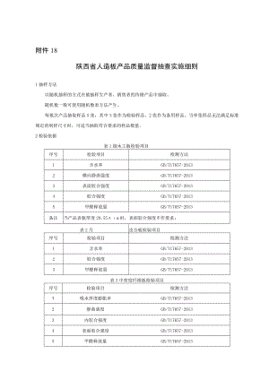 陕西省人造板产品质量监督抽查实施细则.docx