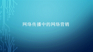 网络传播中的网络营销.pptx