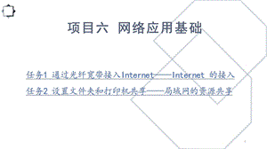 计算机应用基础项目六网络应用基础.pptx