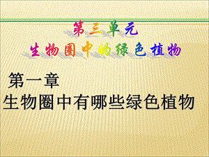 第一章第一节藻类苔藓和蕨类植物精品教育.ppt