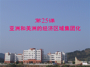 第25课亚洲和美洲的经济区域一体化精品教育.ppt