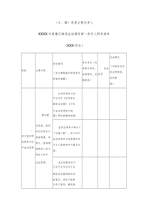 履行推进法治建设第一责任人职责清单.docx
