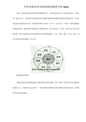 手机电视业务发展面临的障碍分析doc6.docx
