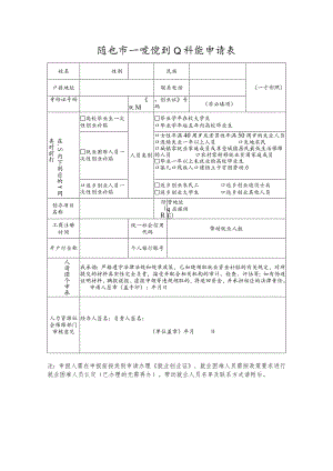 随州市一次性创业补贴申请表.docx
