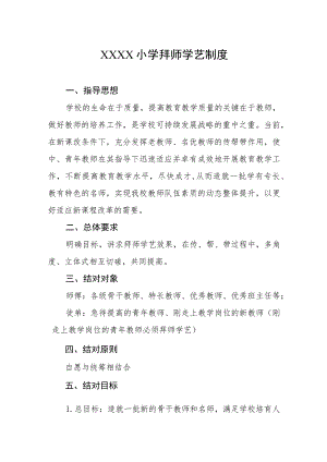 小学拜师学艺制度.docx