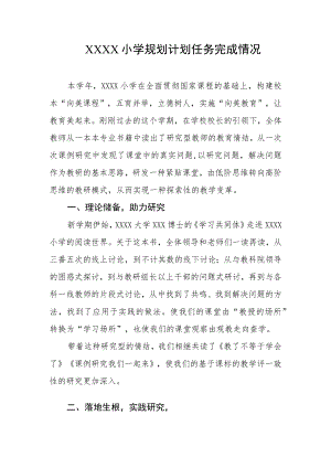 小学规划计划任务完成情况.docx