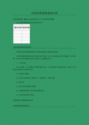 市场营销策略案例分析.docx