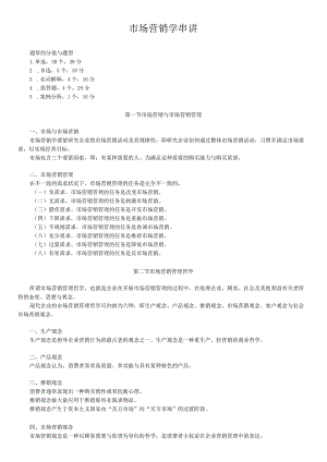 市场营销学串讲.docx