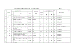 工程危险因素识别评价表(民用建筑部分)模板.docx