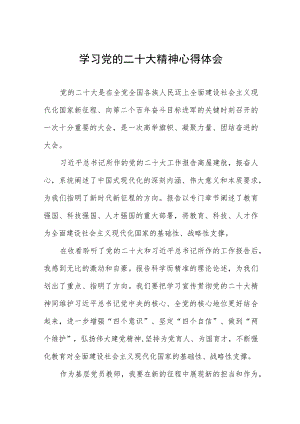 老师学习贯彻党的二十大精神心得体会最新版十二篇.docx