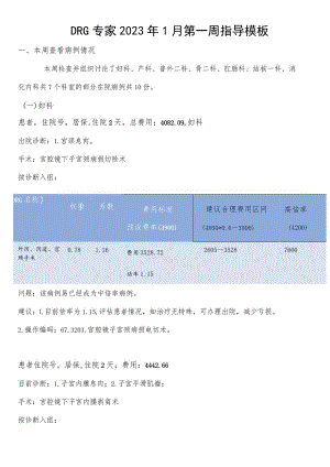 2023年DRG专家指导临床分析模板.docx