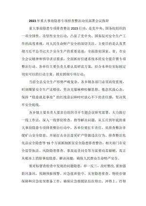 2023年矿山企业开展重大事故隐患专项排查整治动员部署会议致辞 （8份）.docx