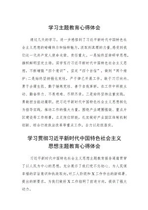 学习主题教育心得体会3篇精选.docx