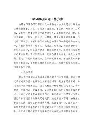 学习检视问题工作方案.docx