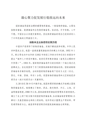 凝心聚力促发展 行稳致远向未来.docx