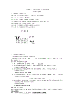 (浙教版)九年级上科学第一章知识点归纳.docx