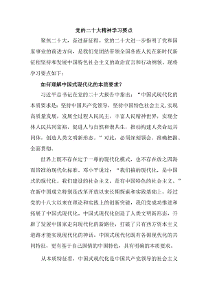 市区纪检单位开展党的二十大精神学习要点 汇编7份.docx