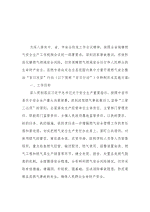 XX城镇燃气安全生产“百日攻坚”实施方案.docx