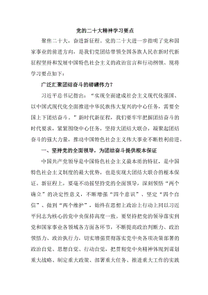 城区街道开展党的二十大精神学习要点 （合计5份）.docx