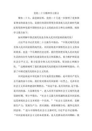 出粗运输公司开展《党的二十大精神》学习要点（合计7份）.docx