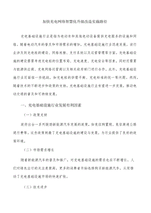 加快充电网络智慧化升级改造实施路径.docx