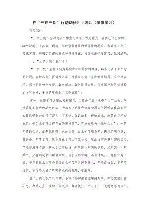 在2023“三抓三促”行动动员会上讲话.docx
