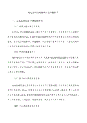 充电基础设施行业前景分析报告.docx
