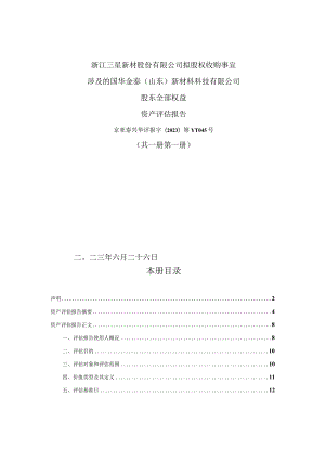 国华金泰（山东）新材料科技有限公司股东全部权益资产评估报告.docx