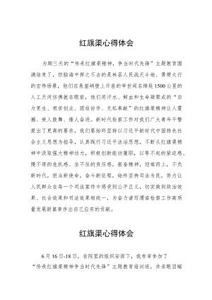 从红旗渠精神中感悟奋斗心得体会八篇.docx