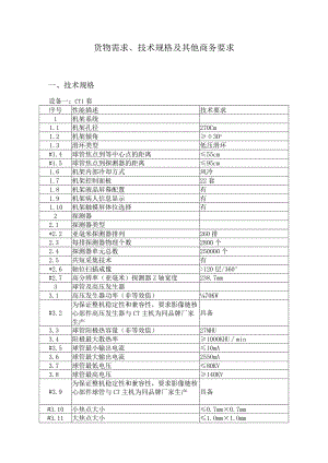 货物需求、技术规格及其他商务要求.docx