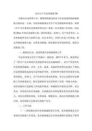 安全生产应急预案 篇20.docx
